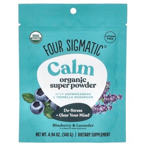 Four Sigmatic Calm Organic Super Powder with Ashwaganda & Tremella Mushroom, Blueberry & Lavender , 4.94 oz (140 g) - 1 of 3