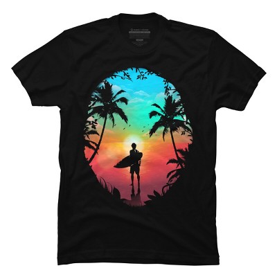 Men's Design By Humans Summer Break By clingcling T-Shirt