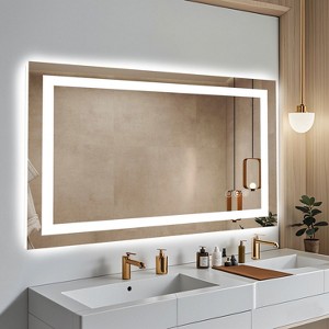 Sapphtopaz Frameless Bathroom Mirror, Smart Vanity Mirror Decorative Wall Mirrors for Bathroom, Over Sink, Bedroom - 1 of 4