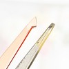 Unique Bargains Stainless Steel Eyebrow Tweezers Rose Gold Tone 2 Pcs - 2 of 4