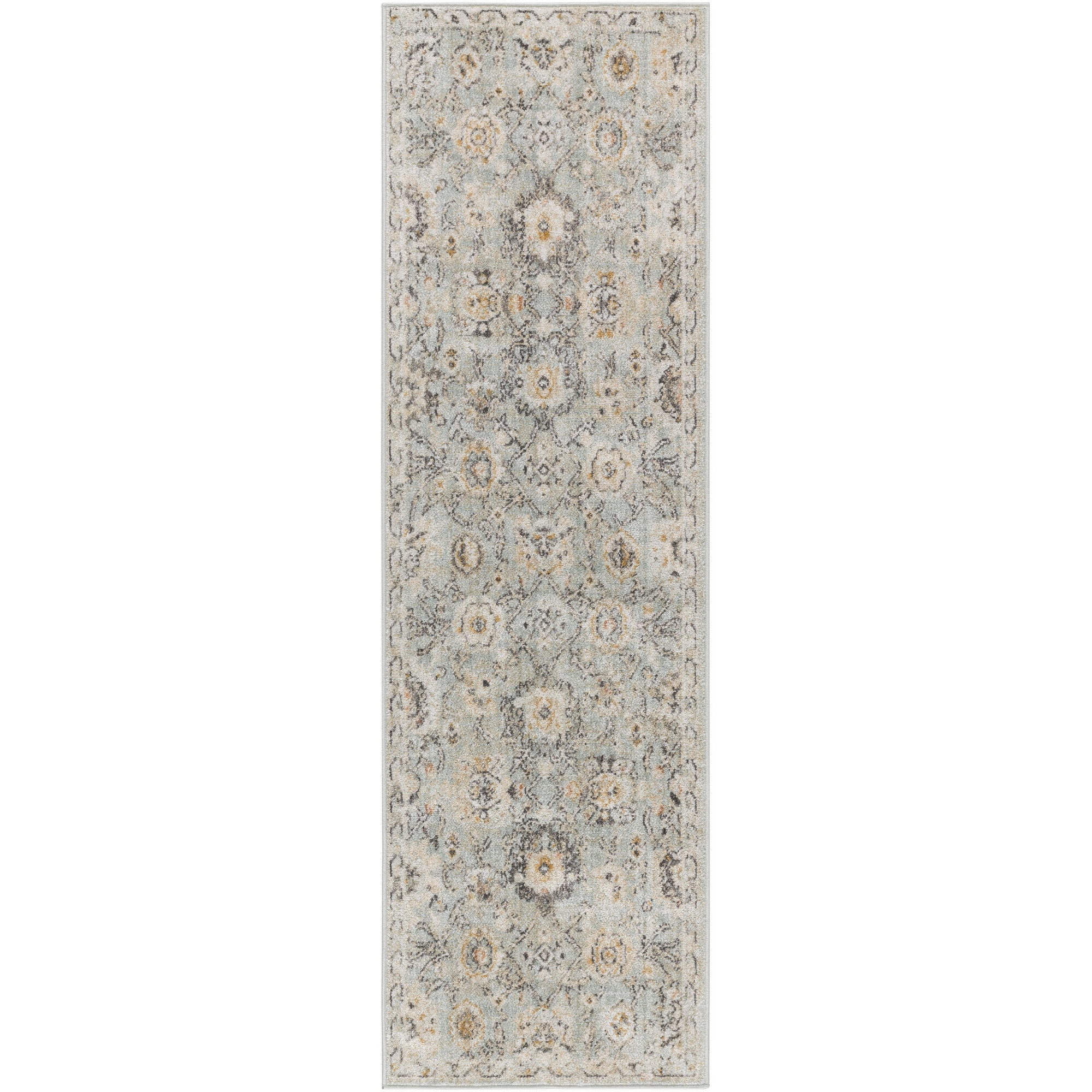 Nourison Oushak Home 2' x 6' Mint Vintage Indoor Rug