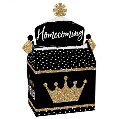 Big Dot of Happiness HOCO Dance - Treat Box Party Favors - Homecoming Goodie Gable Boxes - Set of 12