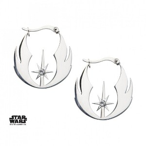 Adult Star Wars Jedi Order Hoop Stainless Steel Earrings - 1 of 2
