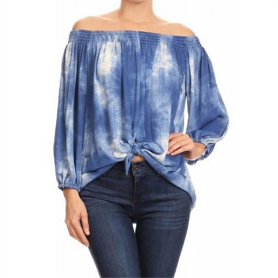 Women's Tie Front Tunic Top - ariella
