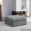 Meridian Furniture,Comfy Velvet Modular Ottoman - 2 of 4
