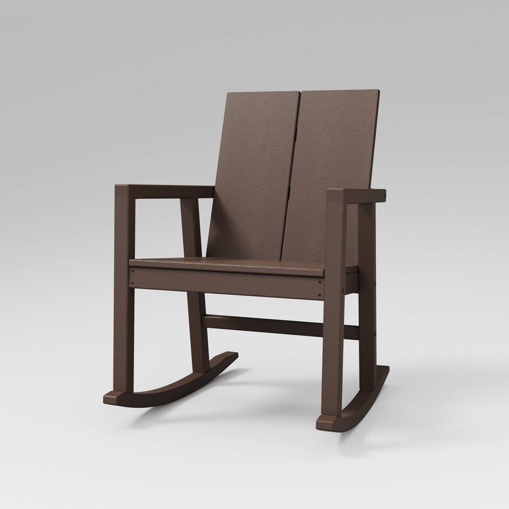 Photos - Garden Furniture Moore POLYWOOD Rocking Outdoor Patio Chair, Rocking Chair Brown - Threshol