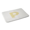 Deny Designs April Lane Art Block Monogram Memory Foam Bath Mat - 2 of 4