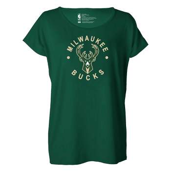 NBA Milwaukee Bucks Women's Dolman Short Sleeve T-Shirt