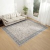 YEERSWAG Vintage Floral 8'x10' Indoor Area Rugs Non-Slip Carpet For Bedroom Living Room Balcony - 3 of 4