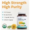 USDA Organic Dandelion 10:1 Root Extract Capsule, High Strength Dandelion Root Supplement for Liver Cleanse Detox & Repair Support, Pure Co, 60ct - 2 of 4