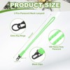 Unique Bargains Braided Soft Keychain ID Badges Lanyard with Metal Ring 2 Pcs - 2 of 3