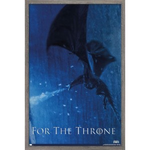 Trends International Game of Thrones - Viserion Framed Wall Poster Prints - 1 of 4