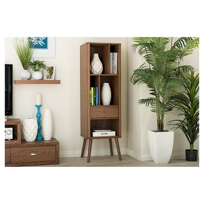 Ellingham Compact Walnut Brown Sideboard with Splayed Legs