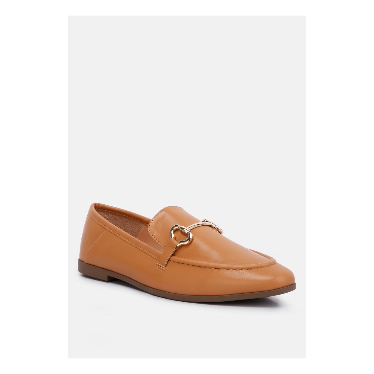 Женские туфли London Rag Womens Talula Horsebit Embellished Faux Leather Loafers 9 — фото 8