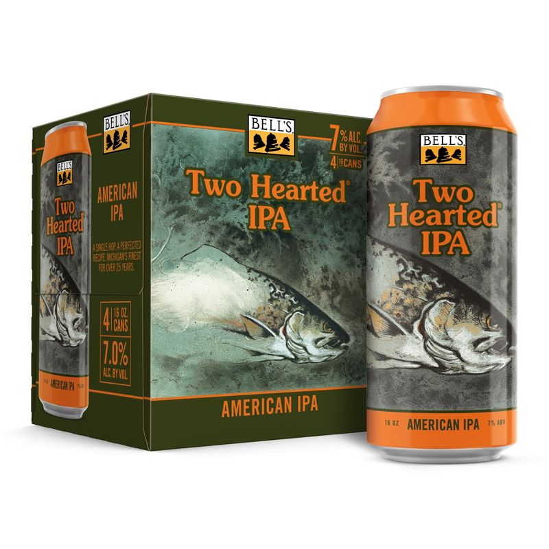 Bell&#39;s Two Hearted Ale IPA Beer - 4pk/16 fl oz Bottles, 1 of 6