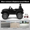 Infans 12V Kids Ride On Truck RC Car Spring Suspension w/ LED Light Music Trunk Black - 3 of 4