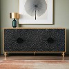 63" Large Accent Storage Cabinet with Carved Door for Living Room,Entryway - Leovsnove - 2 of 4
