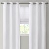 Kumasinova 2 PCS Basketweave Room Darkening Curtain Panel,40"x84" Blackout Curtains with Grommet Top,Window Curtains for Living Room,Bedroom - 2 of 4