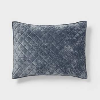 Luxe Diamond Stitch Velvet Quilt Sham - Threshold™