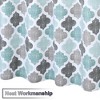 Quatrefoil Print Cotton Blend Fabric Shower Curtain - image 4 of 4