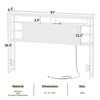 Besiost Headboards with Power Outlets and Storage Space - 3 of 4