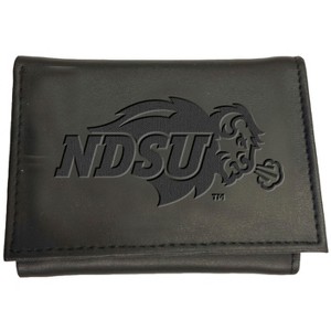 Evergreen NCAA North Dakota State Bison Black Leather Trifold Wallet Officially Licensed with Gift Box - 1 of 1