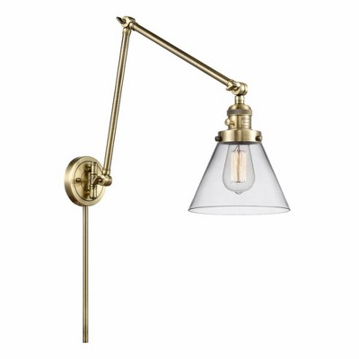 Cone - 1 Light Swing Arm Wall Sconce In Industrial Style-30 Inches Tall and 8 Inches Wide