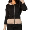 Women's Zip Hoodie Ribbed Cardigan - Angel Apparel - 2 of 4