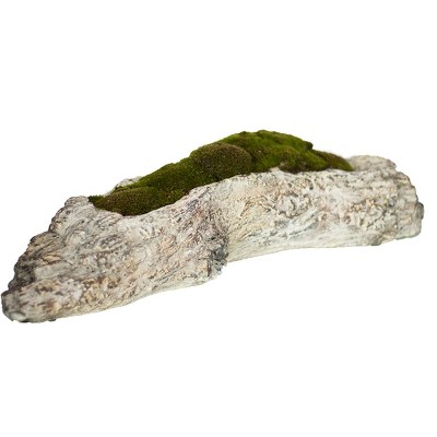 Slickblue Decorative Faux Bois Cement Log Planter with Wood Texture