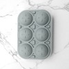 Unique Bargains Ice Tray 6-Cavity Round Ice Ball Mould Hand Wash Only Silicone 7.24"x5.02"x2.24" 1 Pc - 2 of 3