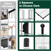 Nasitip 40"/48" Black 8/16-Panel Dog Playpen, Indoor Outdoor Heavy Duty Metal Pet Exercise Pen with Wide Door & Low Threshold - 4 of 4
