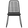 vidaXL Patio Chairs 4 pcs Poly Rattan Black - 3 of 4