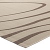 Modway Surge Swirl Abstract 5x8 Indoor and Outdoor Area Rug - Light and Dark Beige,  100% Soft Polypropylene ,  Tight Low Pile Weave - 3 of 4