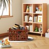 Aoibox Large Collapsible Storage Basket with Handles Decorative Cube Bin for Shelves Clothes Toys Nursery Organizer - 3 of 4
