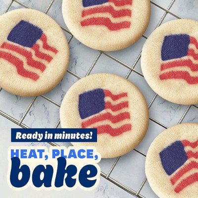 Pillsbury Ready-to-Bake Salute to Service Flag Shape Sugar Cookie Dough - 9.1oz/20ct