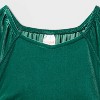 Toddler Girls' Adaptive Long Sleeve Velour Dress - Cat & Jack™ Green - 3 of 4