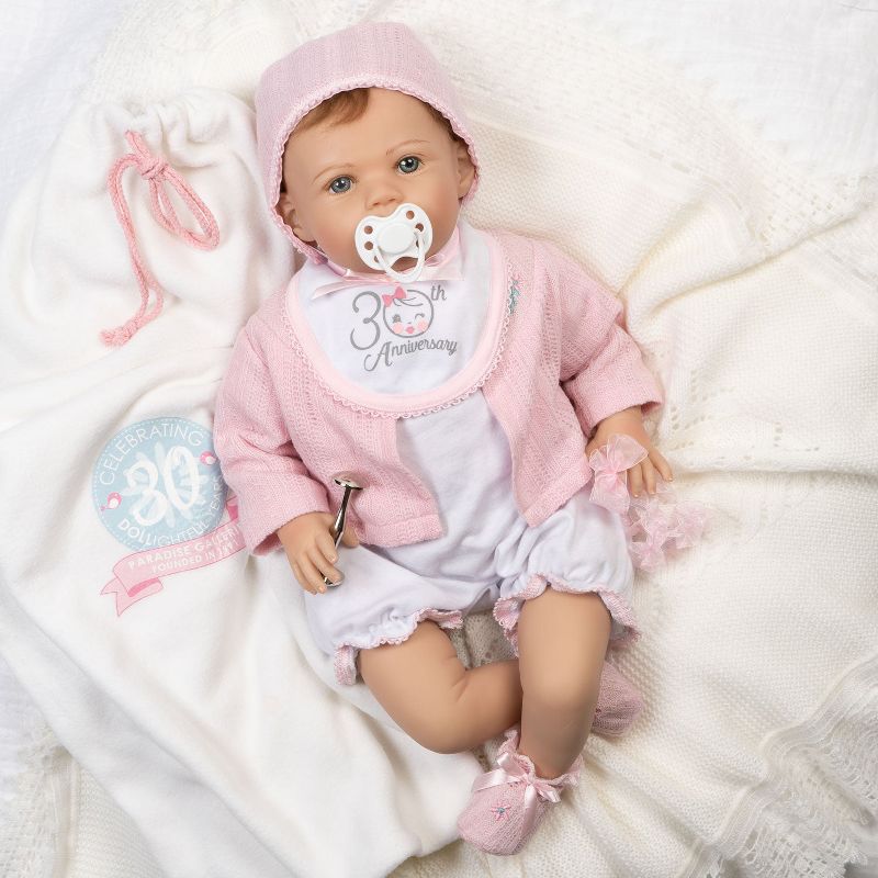 Paradise Galleries 30th Anniversary Doll - Little Love Lifelike Baby Doll, 21 inch SoftTouch Vinyl & Weighed Body, 11-Piece Reborn Doll Gift Set, 2 of 10