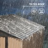 Metal Garden Shed, 6FT x 4FT Outdoor Storage Shed, Outdoor Metal Utility Tool Storage Shed with Door Lock - 3 of 4