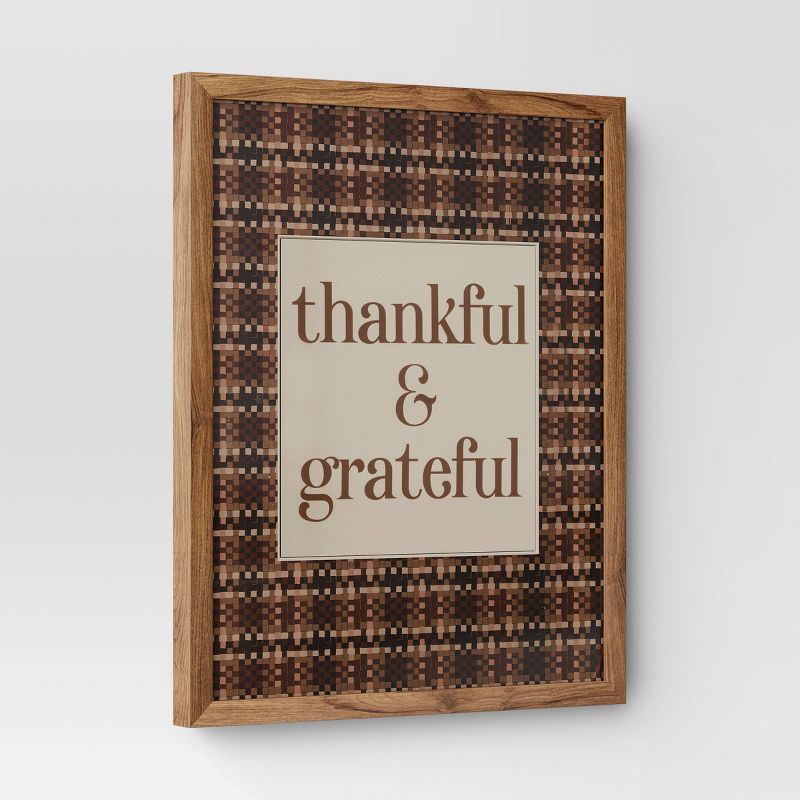 16&#34; x 20&#34; Thankful &#38; Grateful Framed Under Plexi - Threshold&#8482;, 4 of 11