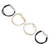 Unique Bargains Fashion Bracelet Hair Ties Hair Elastic Band Gold Tone Silver Tone 4 Pcs - 4 of 4