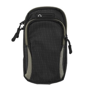 Unique Bargains Classical Phone Holder Arm Bands with Zipper 1 Pc - 1 of 4