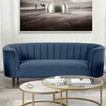 71" Millephri Loveseat Blue Velvet - Acme Furniture