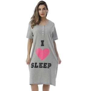 Just Love Short Sleeve Nightgown Sleep Dress for Women Sleepwear - 1 of 3