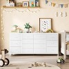 63" 14-Drawer Fabric Dresser with Power Outlet - for Bedroom & Living Room, Modern Storage Cabinet with USB Charging Station - 3 of 4