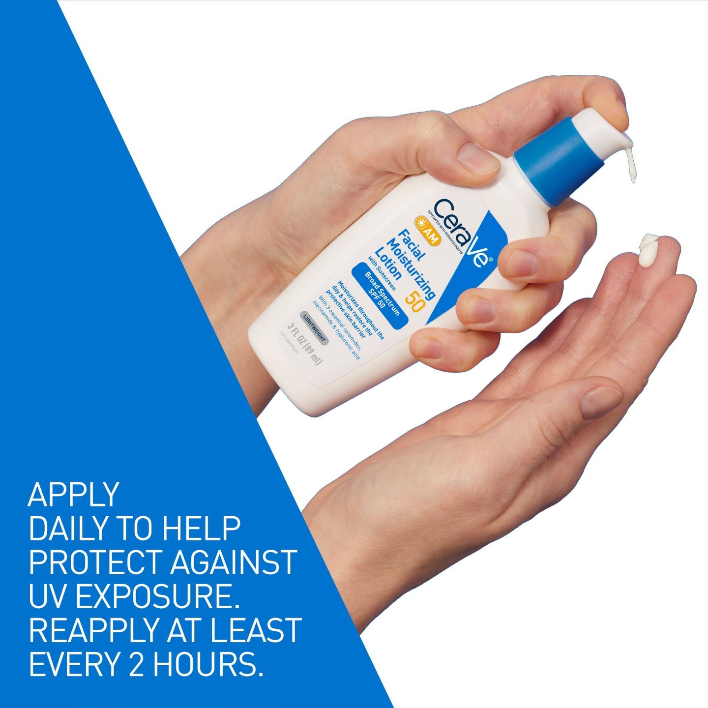 Увлажняющий лосьон для лица CeraVe AM SPF 50, 3 fl oz — фото 5