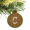 College of Charleston Secondary Mini Small Tiny Wood Christmas Tree Holiday Ornament - 3 of 4
