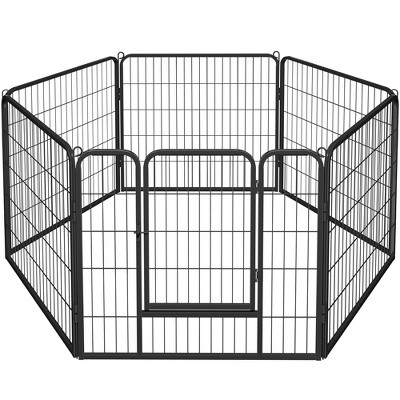  Dog Fence 16 Panels 32 H Pet Playpen Metal Outdoor