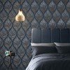 Botanica Midnight Navy Blue Leaves Tropical Paste the Wall Wallpaper - 2 of 4