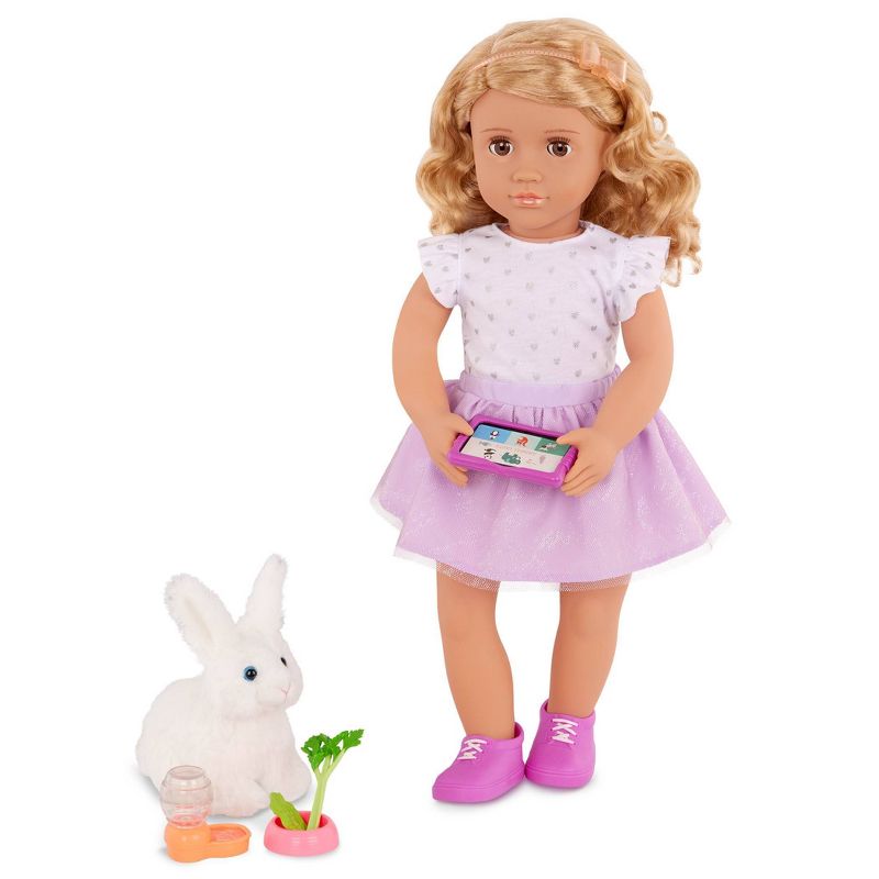 Our Generation Tabby Posable 18&#39;&#39; Doll with Pet Bunny Plush &#38; Storybook Set, 3 of 10