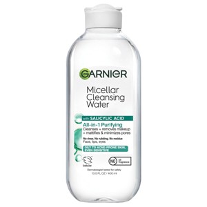 Garnier Micellar Water Purifying Facial Cleanser with Salicylic Acid Makeup Remover - 13.5 fl oz - 1 of 4